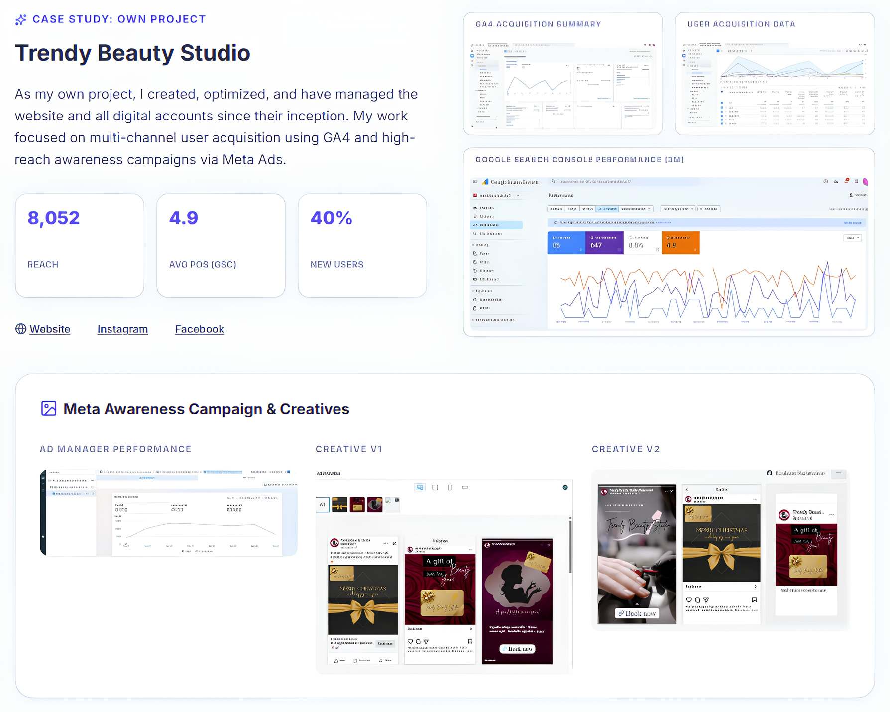 Trendy Beauty Studio case study